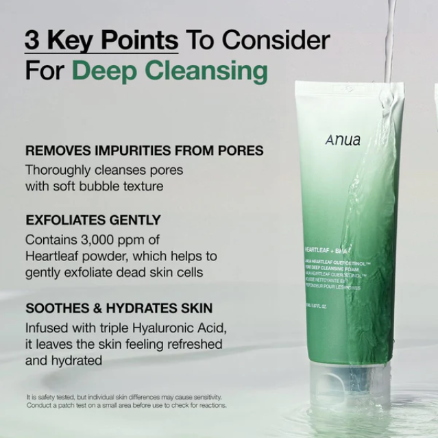 2016/03/1000415827.png 1000415827 Anua Heartleaf Quercetinol Pore Deep Cleansing Foam