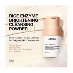 ANUA - RICE ENZYME + CERAMIDE BRIGHTENING CLEANSING POWDER 40gr